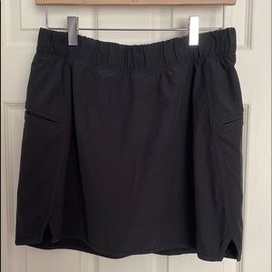 CALIA skort with 2 side zip pockets, 15” length & comfortable elastic wa…